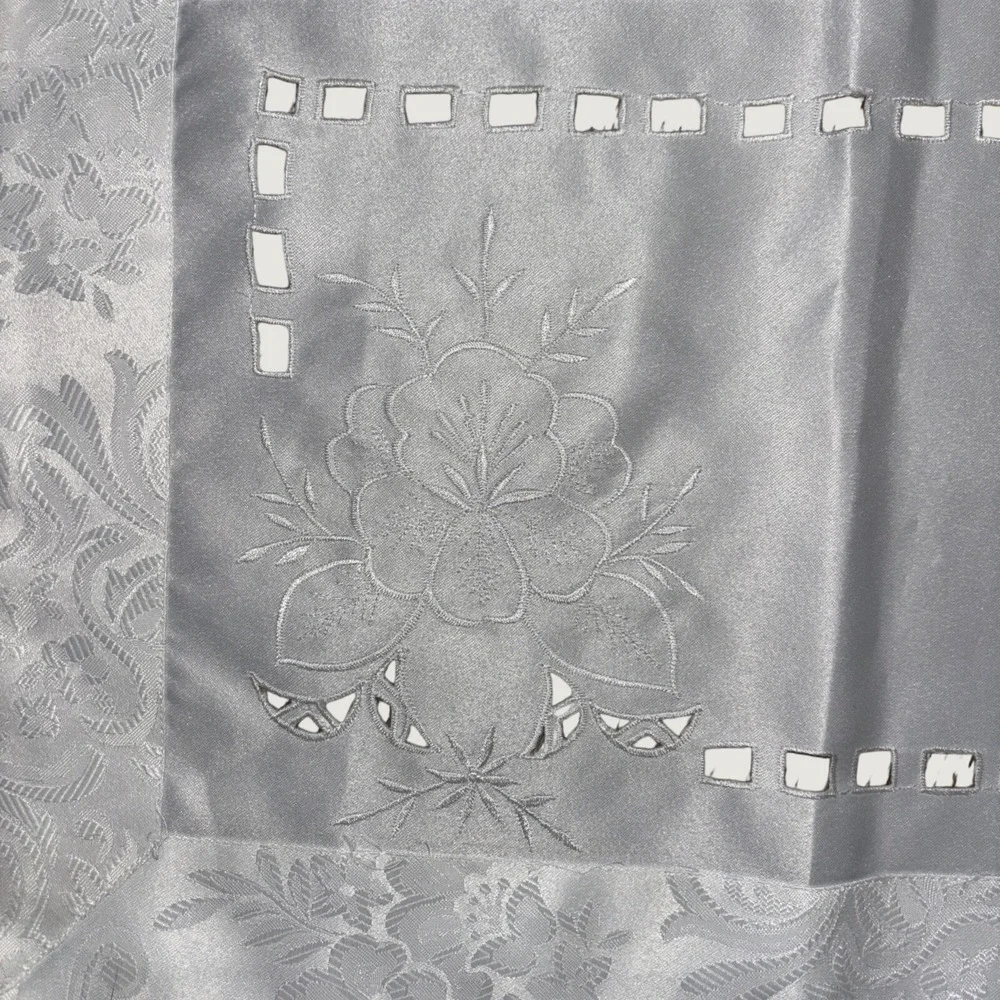 Set Of 4 Vintage Cotton Richelieu Embroiderd Placemats 20x14 VTG Antique Dinner